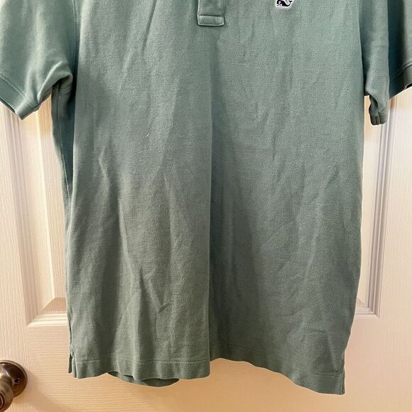 Vineyard Vines Green Polo Shirt 100% Cotton Boys Size Large 16-18 - Picture 3 of 8
